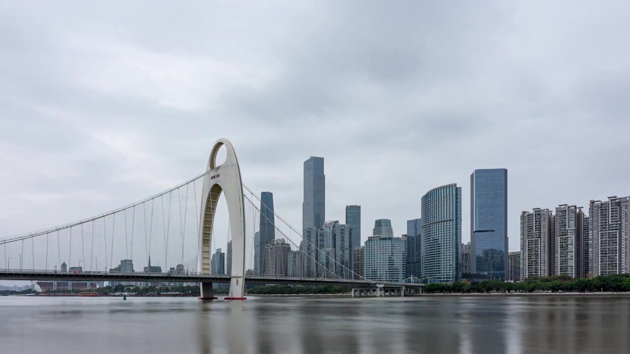 广州珠江新城城市风光视频素材