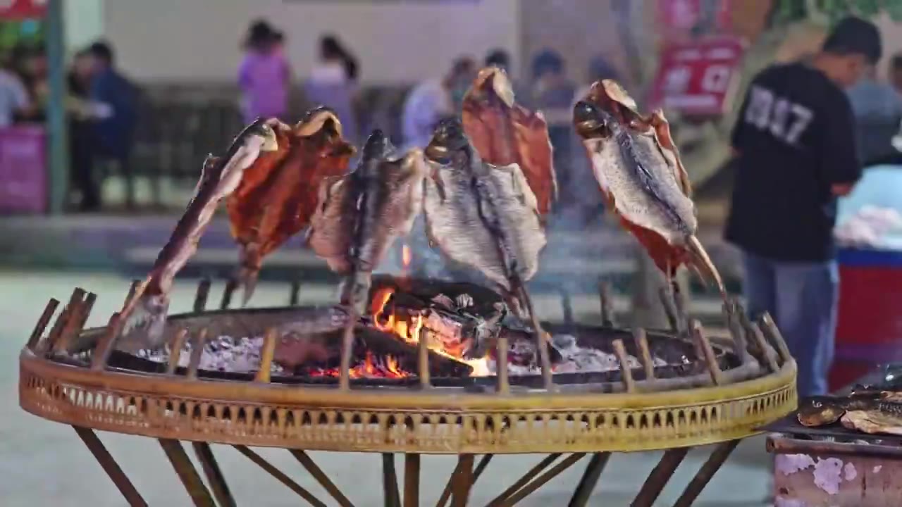 新疆美食烤鱼视频下载