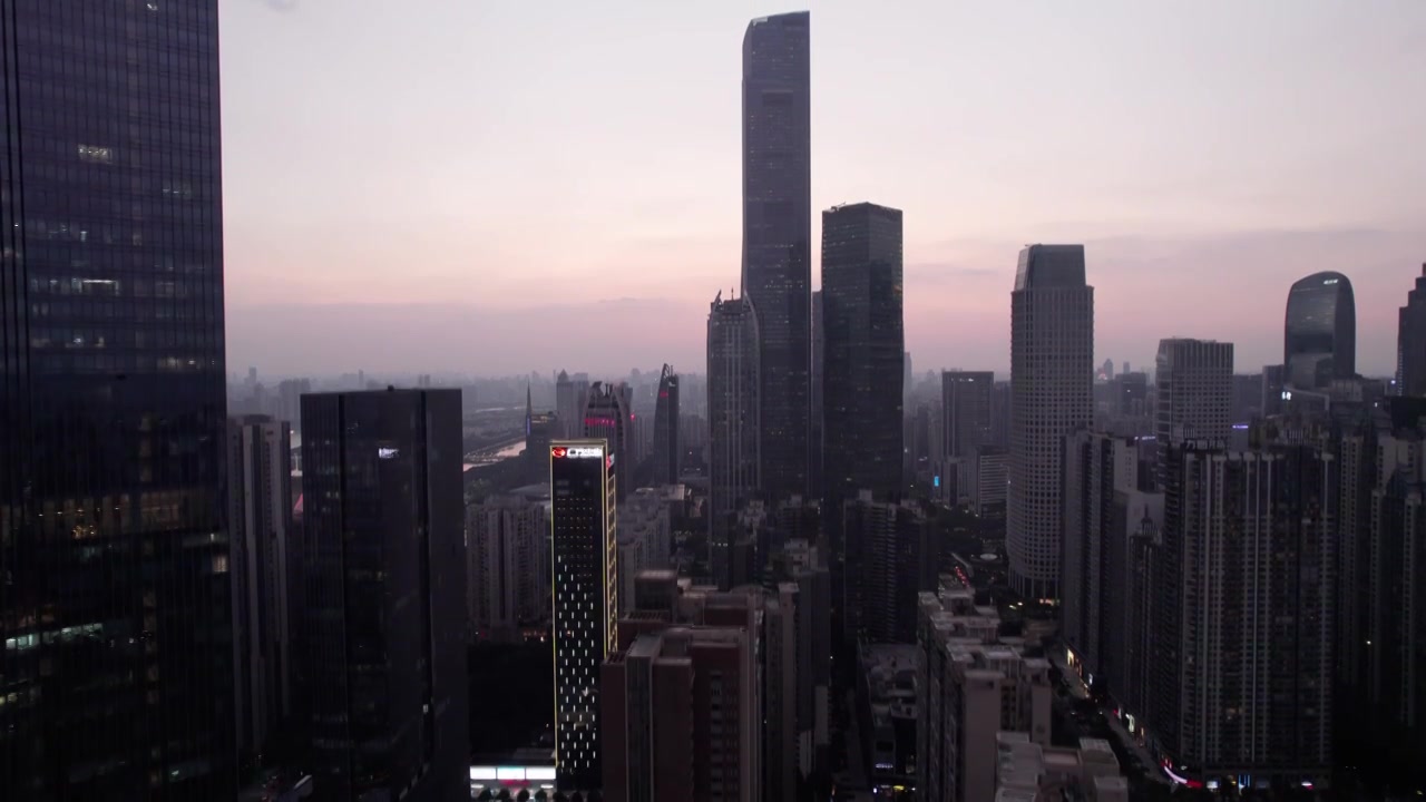 4K 航拍广州中山城市立交桥夜景视频下载
