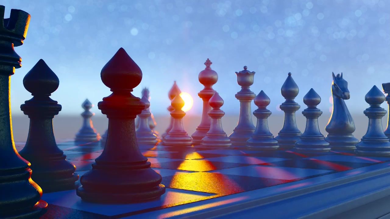 国际象棋排列布阵对局视频视频下载