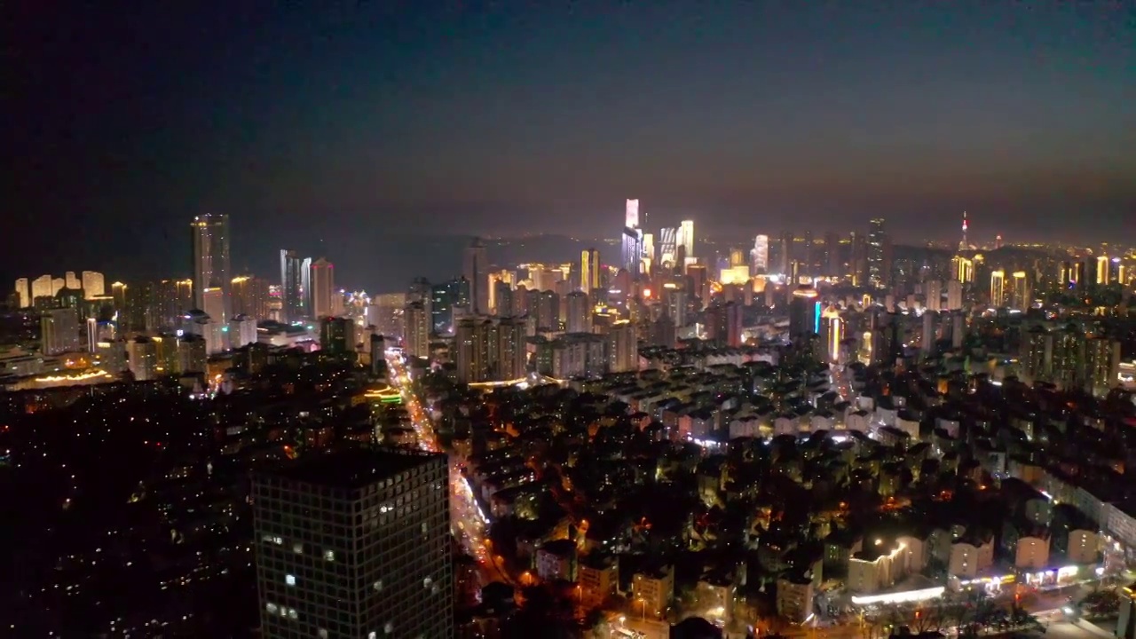青岛浮山远眺城市夜景视频素材
