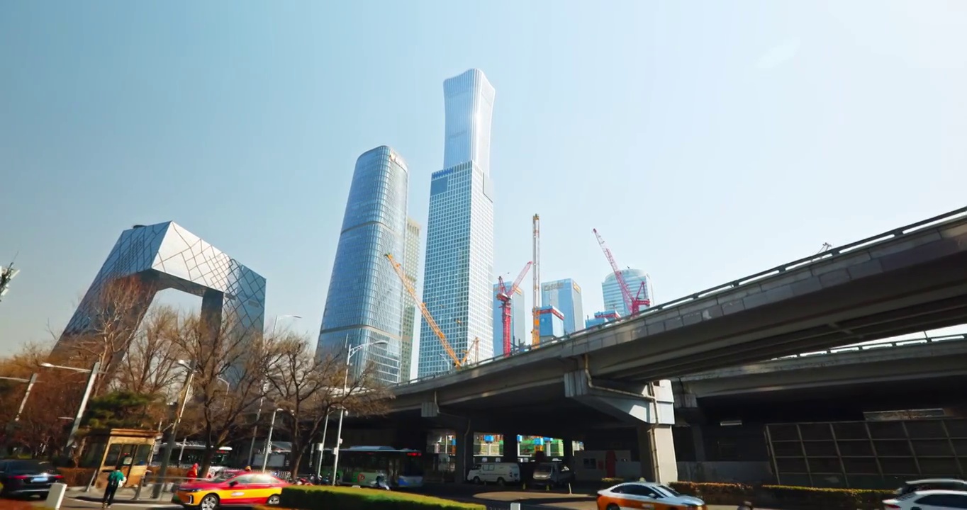 北京国贸CBD城市建筑视频素材