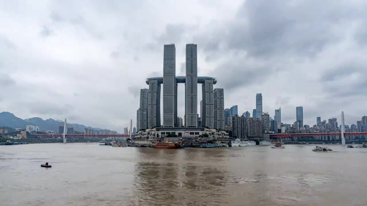 重庆城市风光延时摄影视频下载