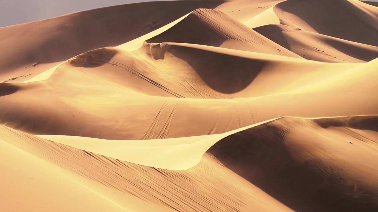 慢镜头升格无人区沙漠沙丘沙尘暴风沙视频下载