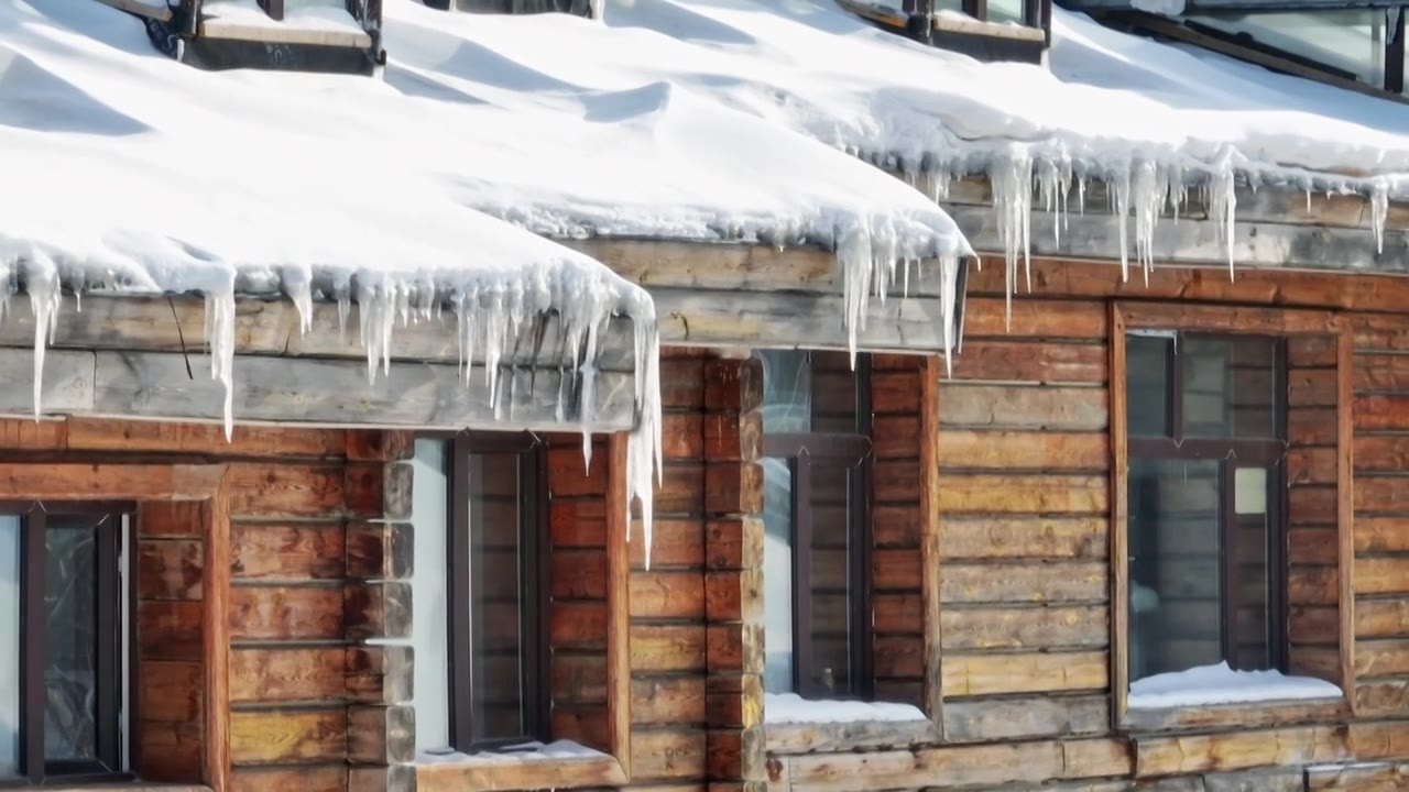 【合集】雪乡屋顶房檐冰溜子视频下载