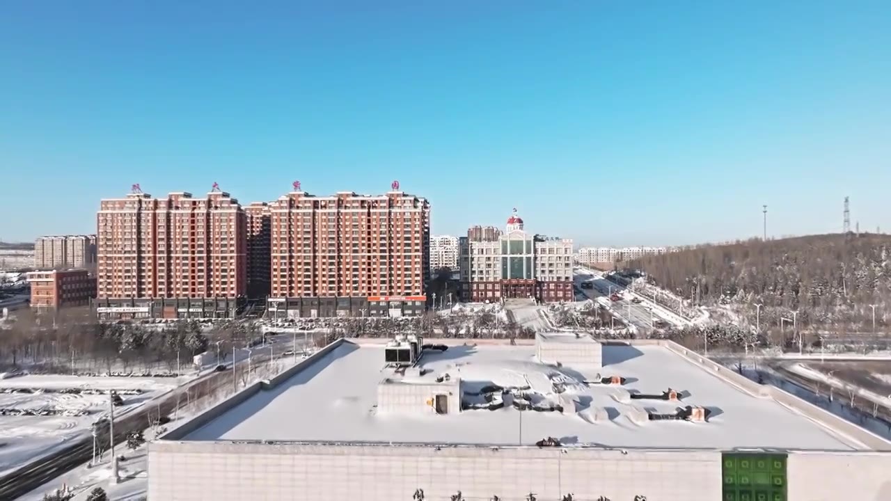 【合集】双鸭山博物馆 市政广场视频素材