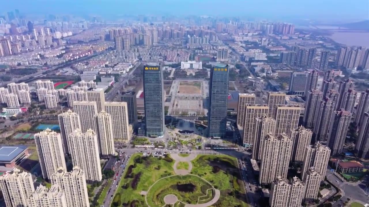 蚌埠市滨湖新区中央商务区视频下载