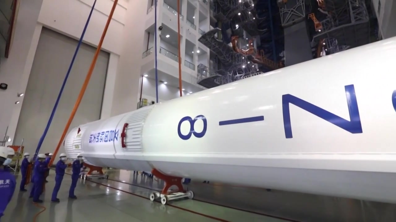 中国航空航天长征八号运载火箭整备维护发射升空（合集）视频购买