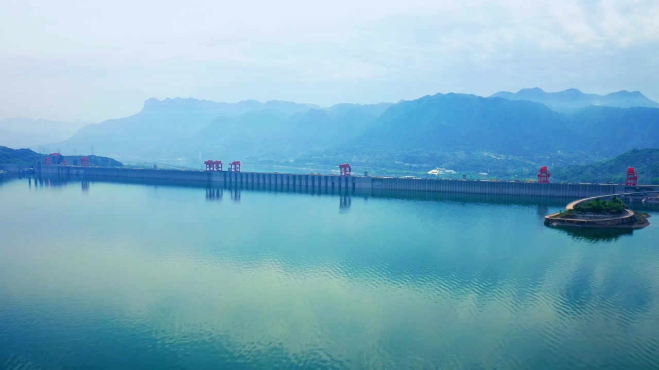 宜昌三峡人家三峡大坝航拍视频视频下载