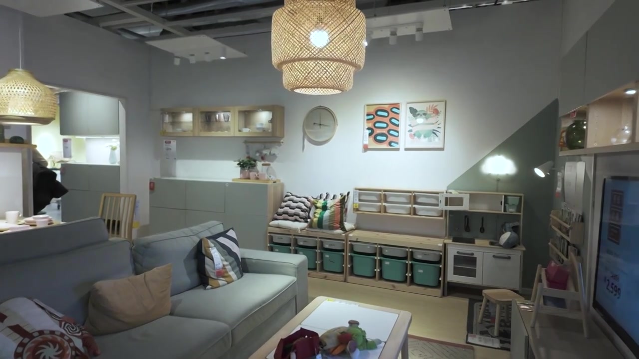 现代家居房屋装修设计室内空间布局视频素材