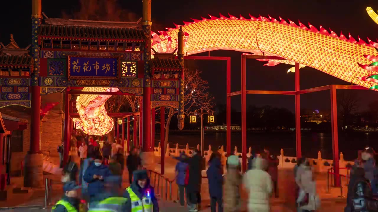 北京鼓楼钟楼与胡同视频下载
