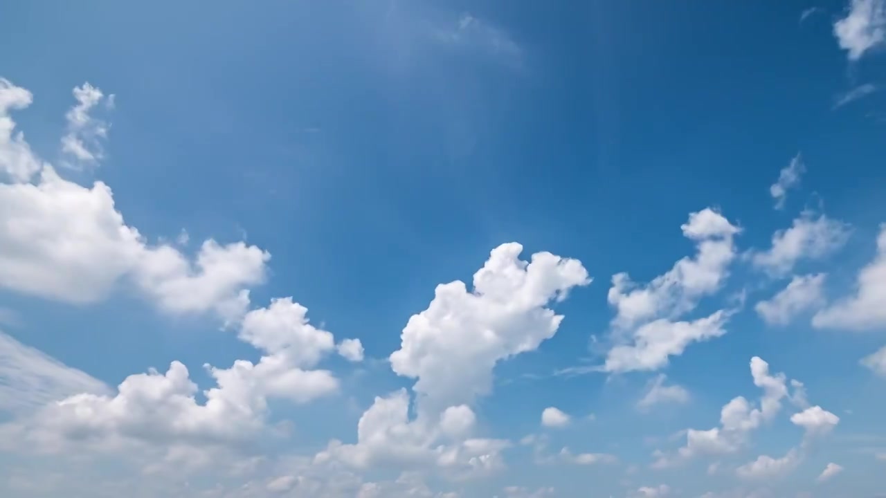 美丽的蓝天白云云景视频下载