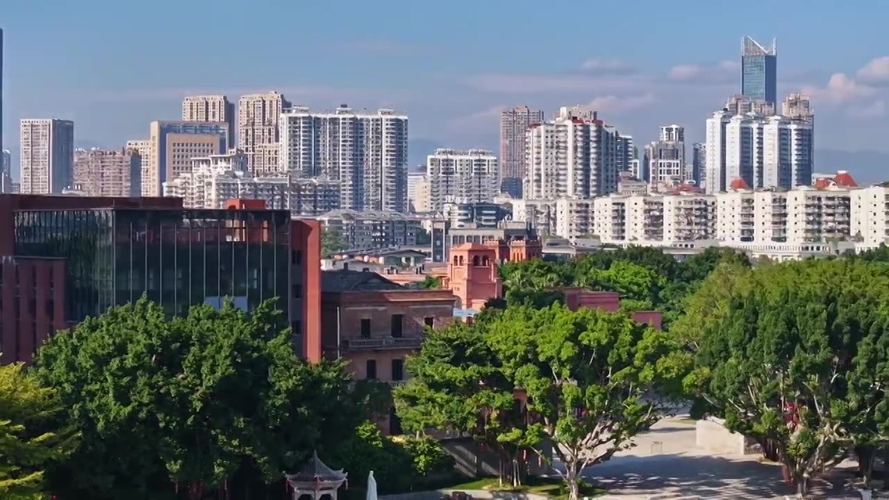 福州城市建筑视频下载