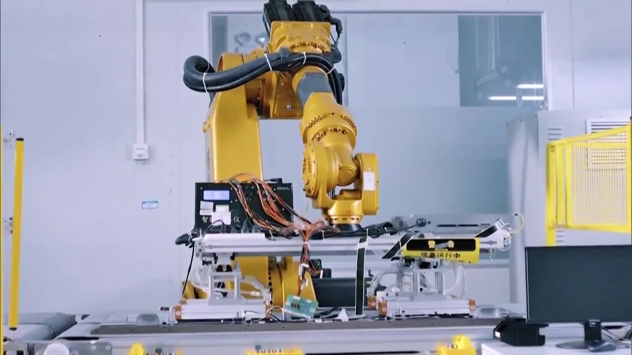 中国芯片制造厂高科技自动化生产线流水线（合集）视频下载