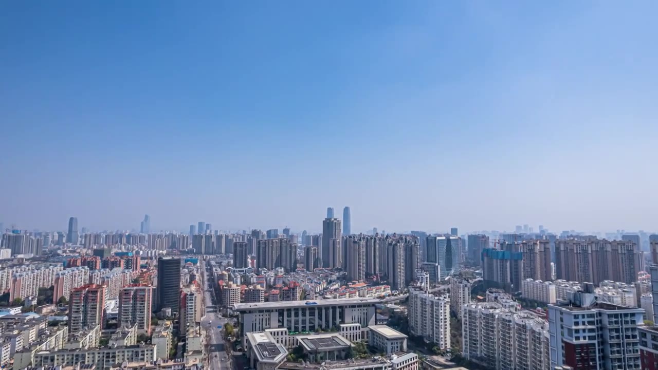 8K云南昆明城市建筑群航拍延时视频素材