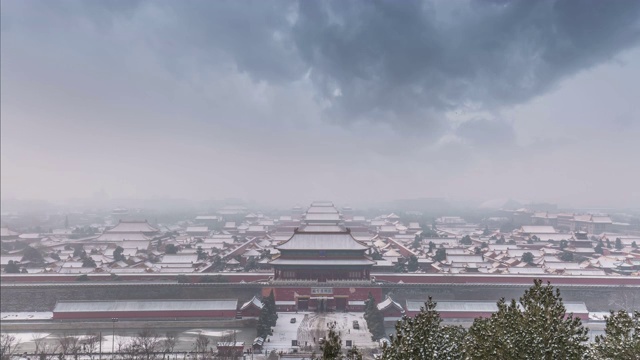 雪后紫禁城视频下载