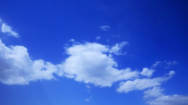 天上一朵静止的云延时视频素材