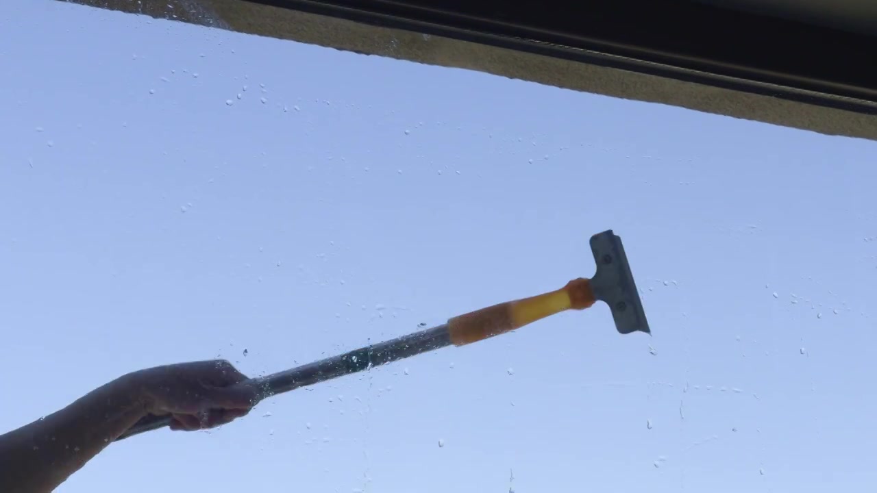 大扫除 保洁 窗户视频下载