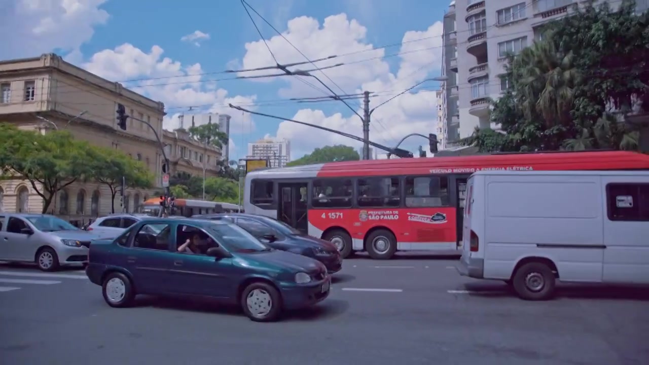 南美洲巴西圣保罗街道人文视频视频下载