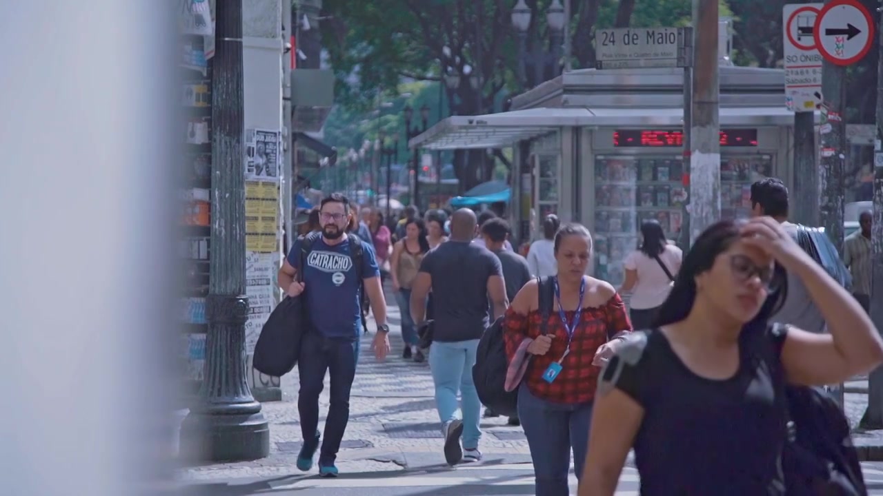 南美洲巴西圣保罗街道人文视频视频下载