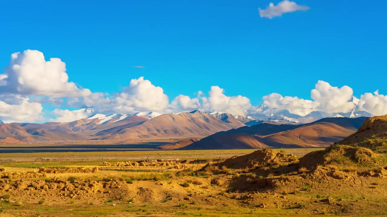 西藏珠峰延时素材视频素材