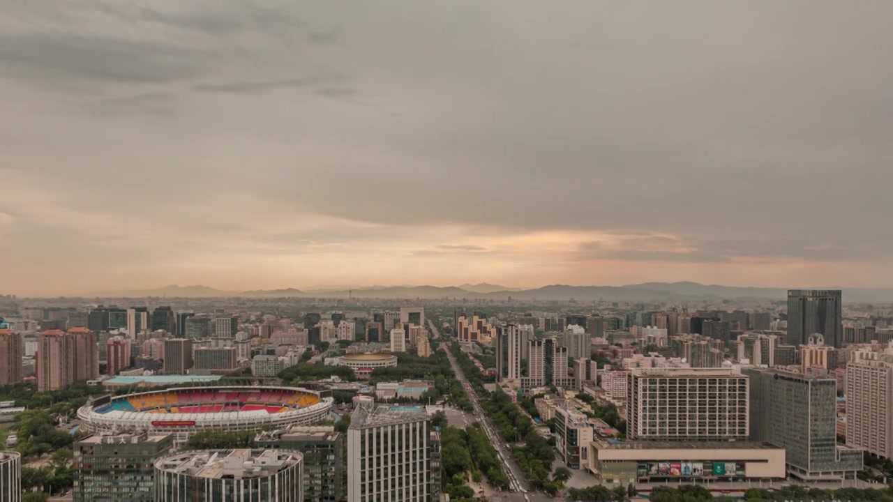 中国北京市城市风光：三里屯地区视频下载