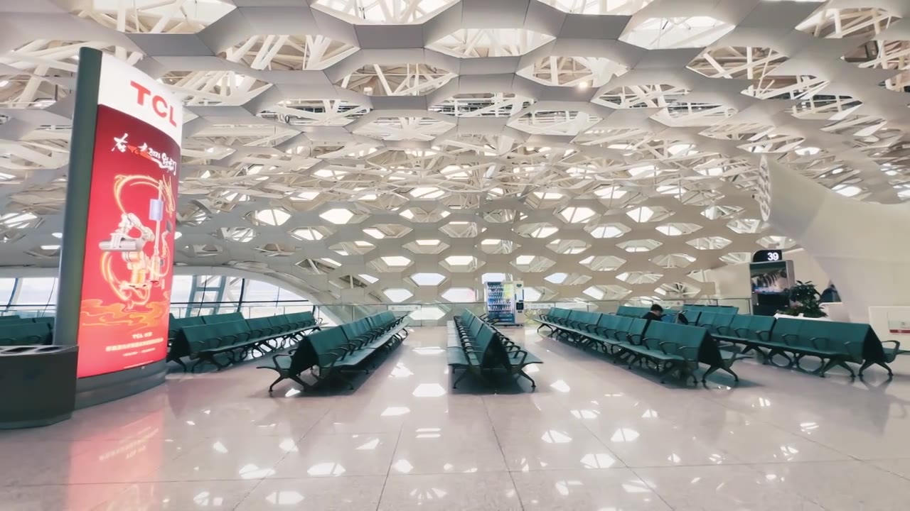 深圳机场候机大厅视频下载