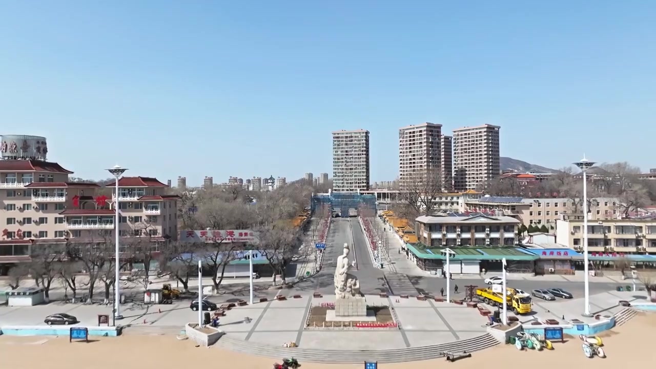 【合集】兴城海滨旅游景区航拍视频素材