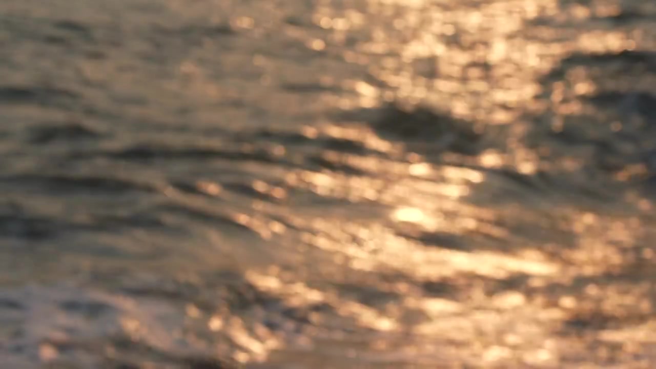 4k慢镜头视频-虚焦的海浪背景视频素材