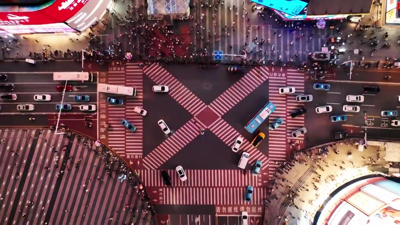 长沙地标网红打卡地长沙步行街视频下载