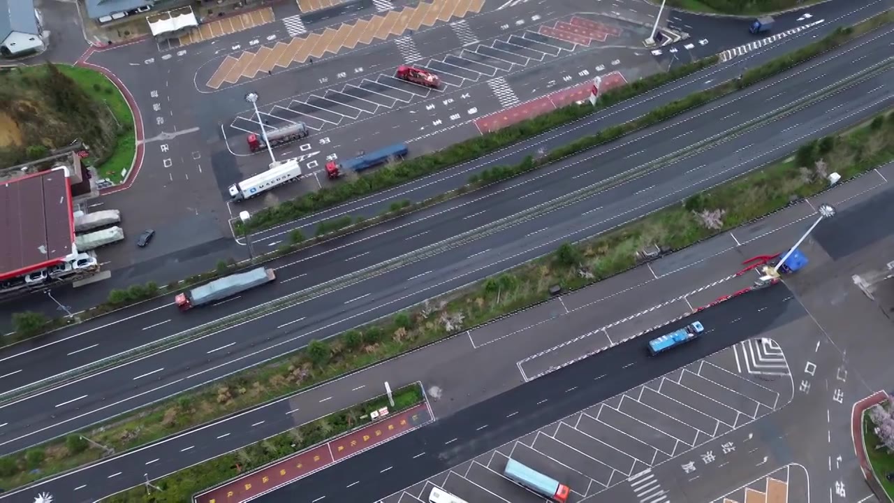 高速公路服务区视频素材