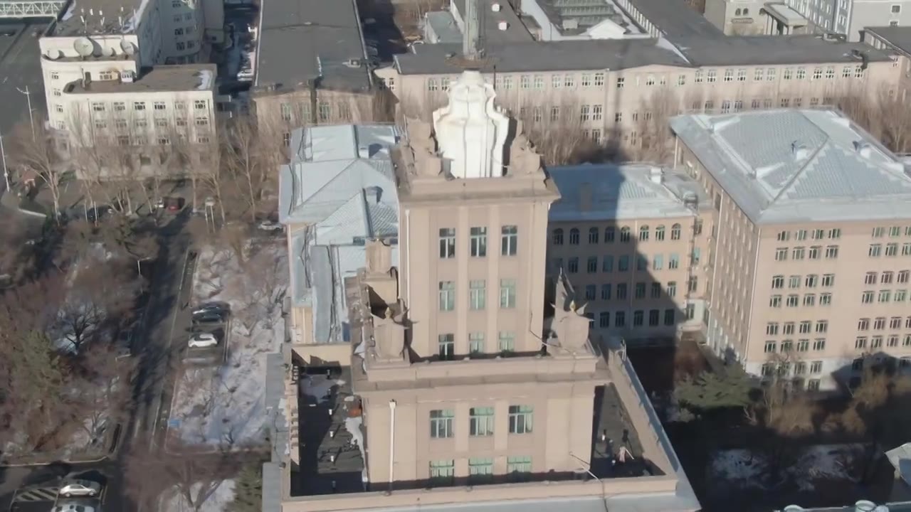 哈尔滨工业大学 主楼视频素材