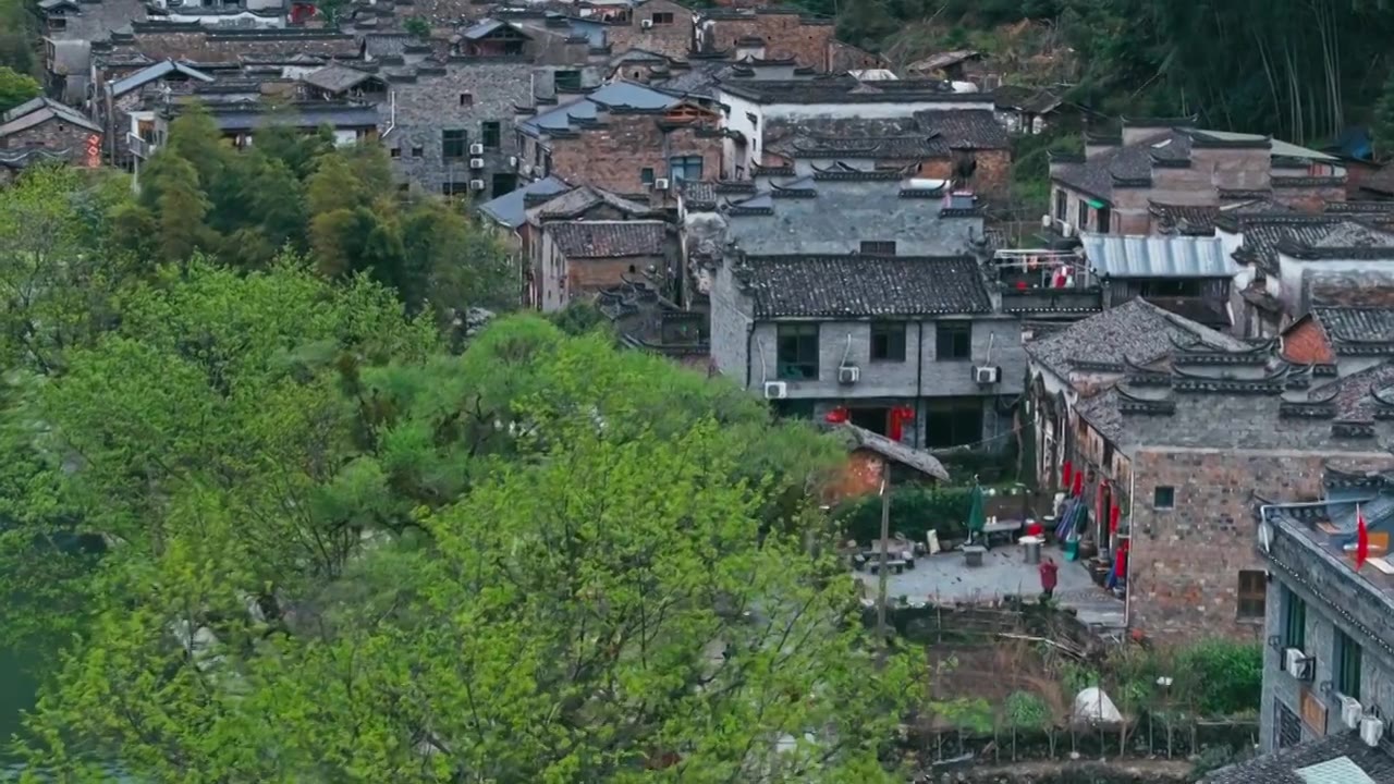 美丽中国徽州古城旅游古建筑视频下载