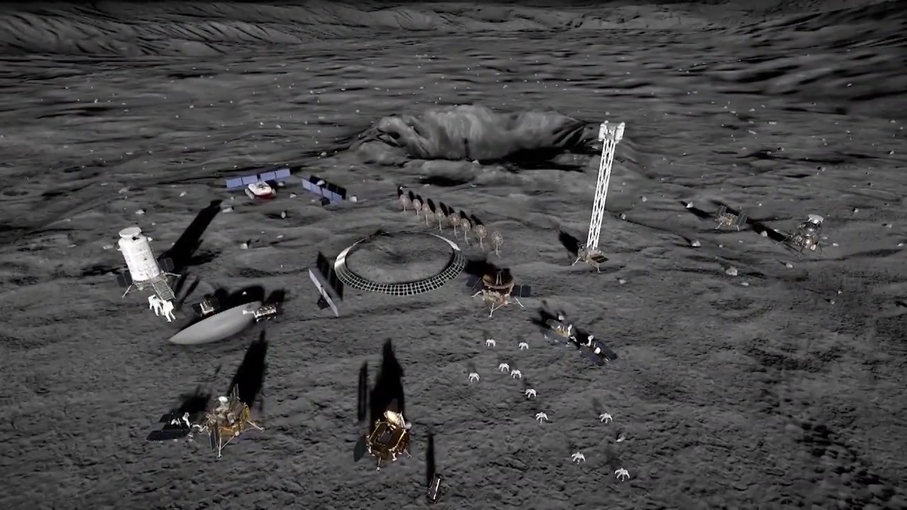 中国航空航天登月计划月球地球探测器模拟动画（选编）视频购买