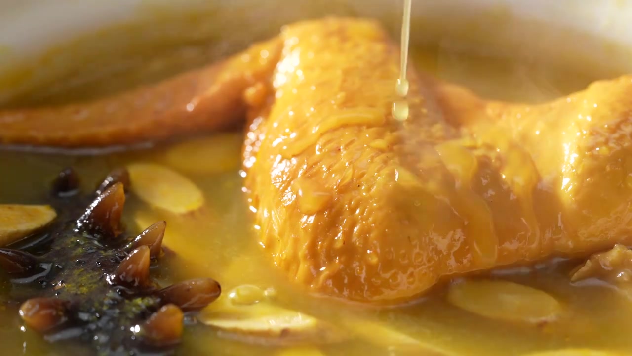 鸡汤 做饭 海参炖鸡 菜品视频下载