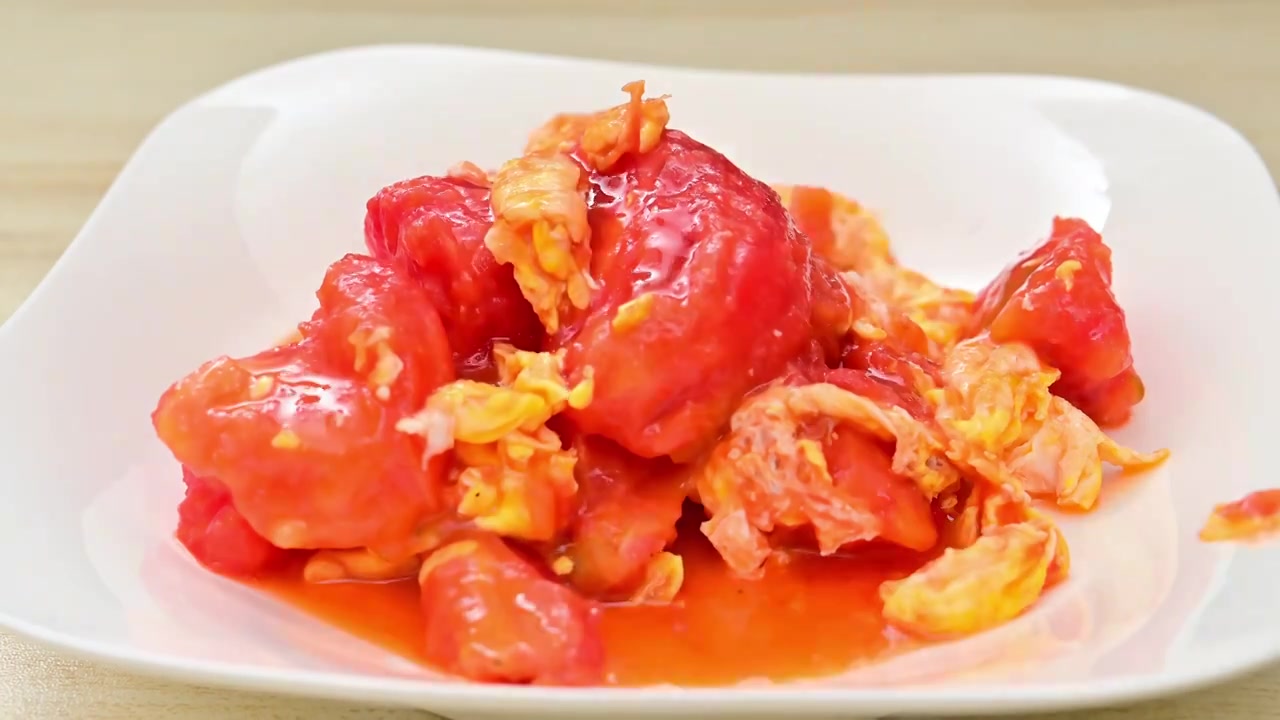 中式美食家常菜西红柿炒鸡蛋视频下载