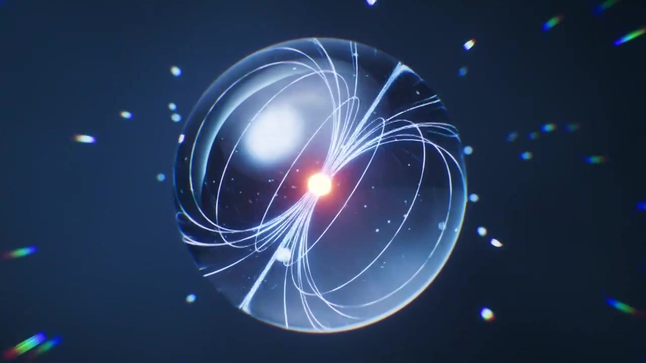 物理学量子科技概念三维渲染视频素材