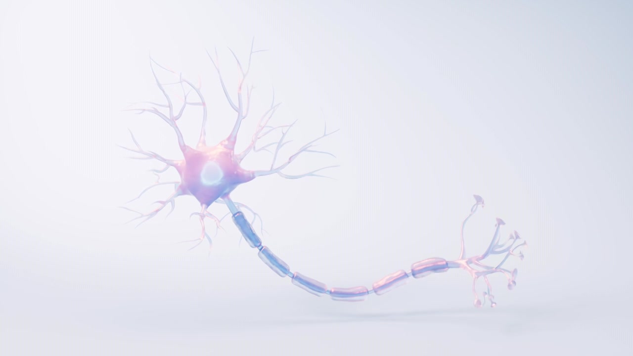 神经元细胞生物健康概念三维渲染视频素材