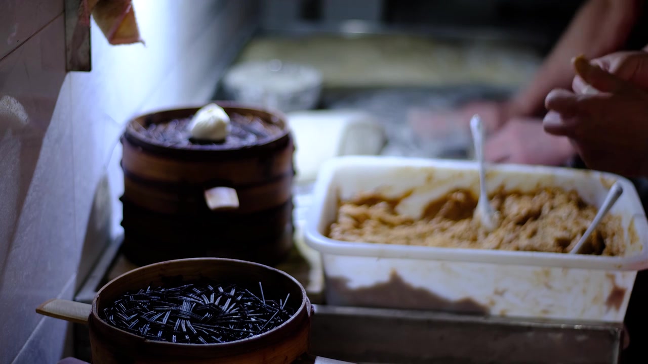 四川省绵阳市蒸笼，中餐，餐具，小吃，包子视频下载