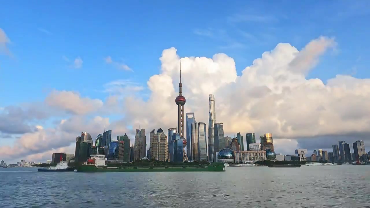 上海浦东外滩陆家嘴建筑视频下载