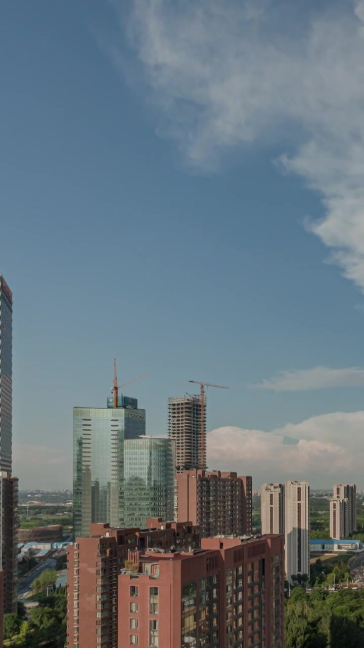 中国北京市城市风光：望京地区视频下载
