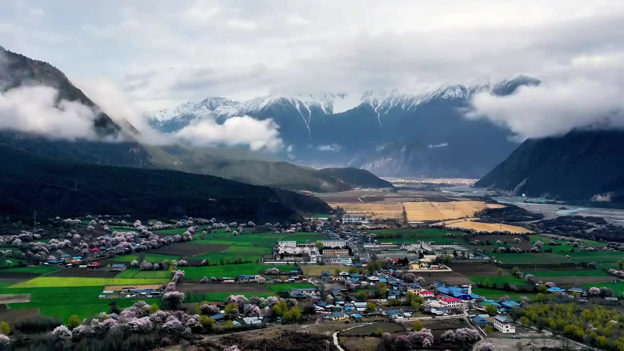 西藏雪山延时视频素材