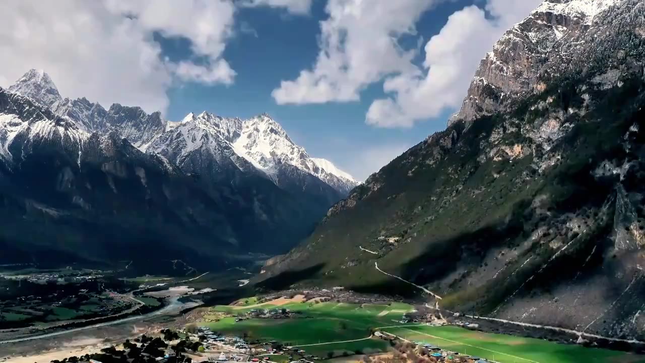 西藏雪山延时视频素材