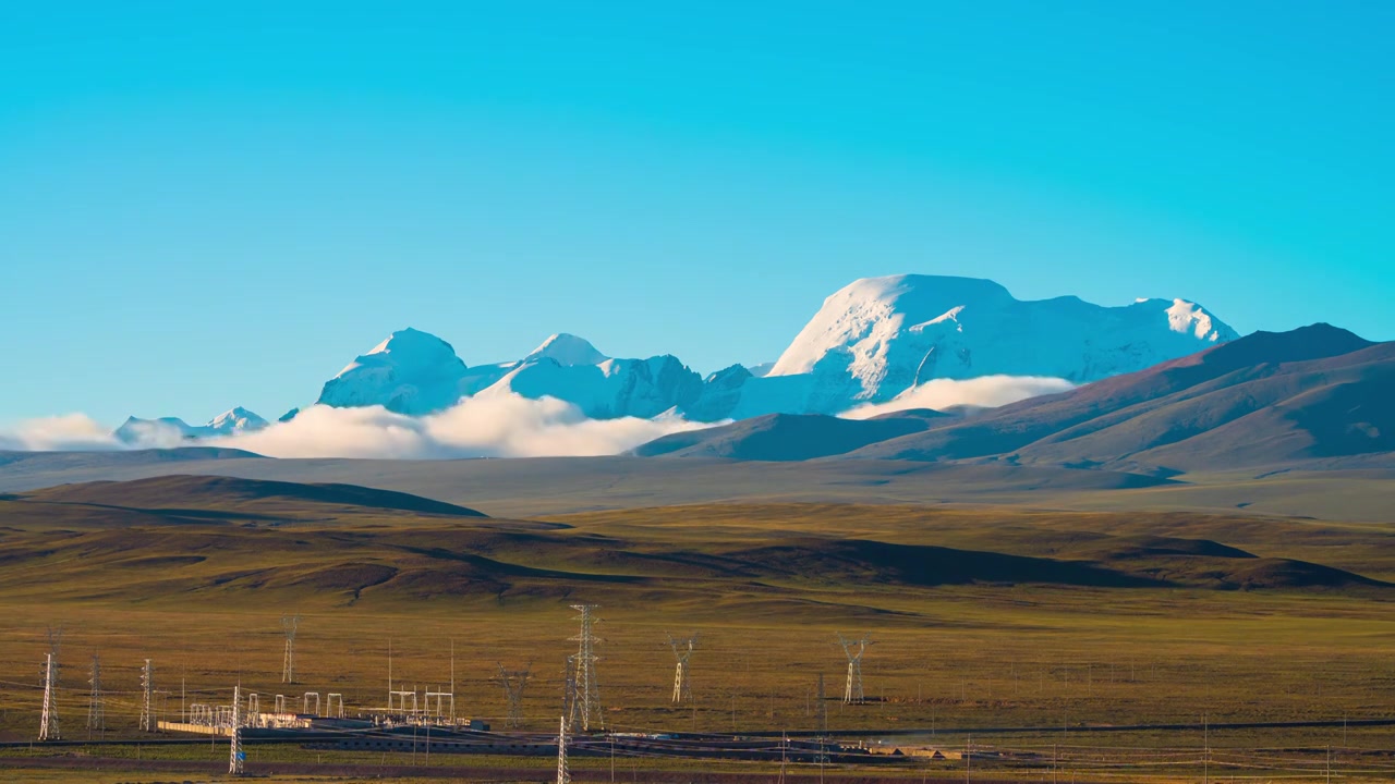 西藏雪山延时视频下载