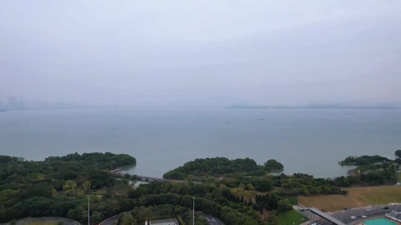 深圳风光深圳湾自然风光航拍视频视频下载