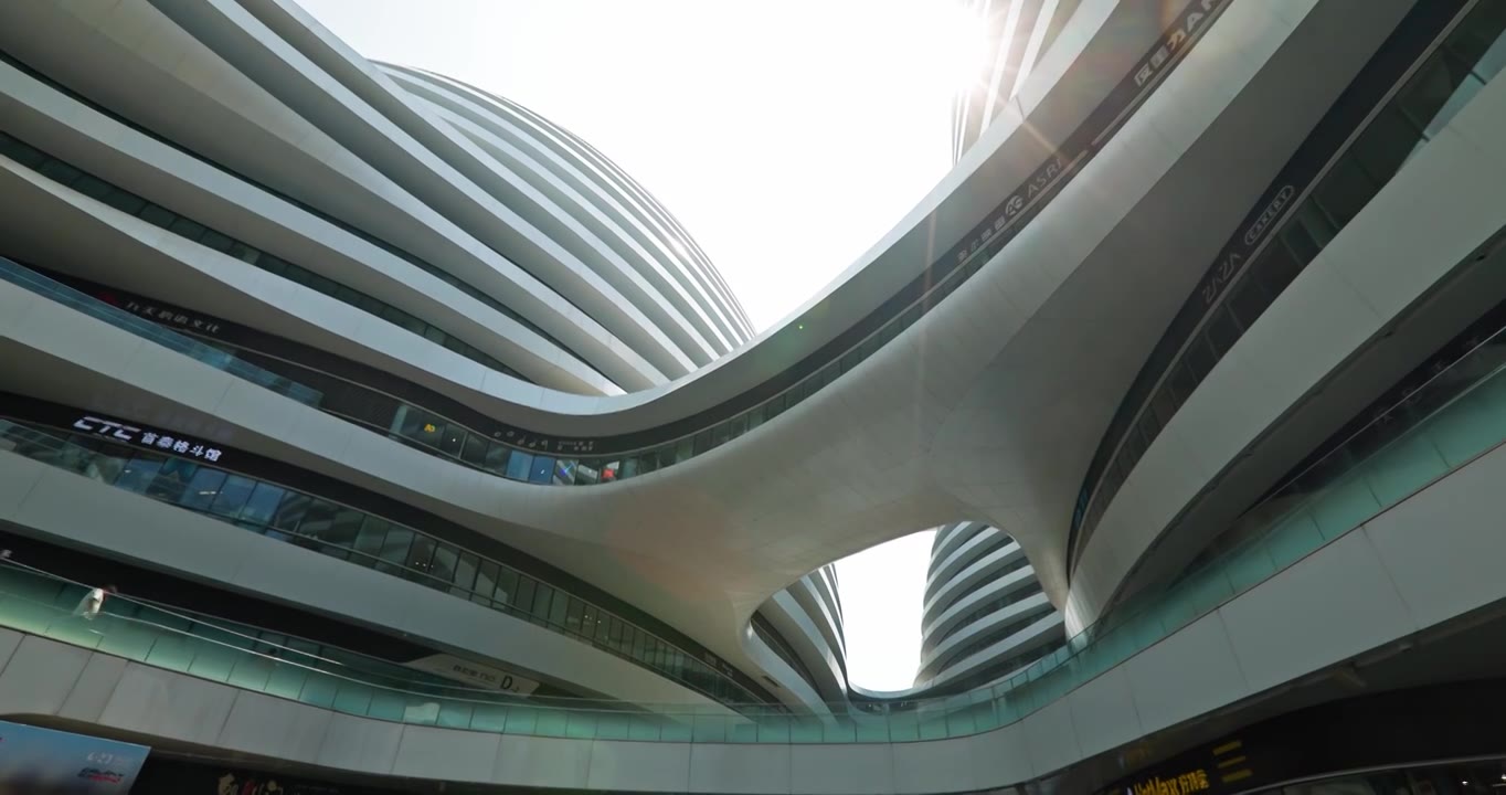 北京银河SOHO极简建筑视频下载