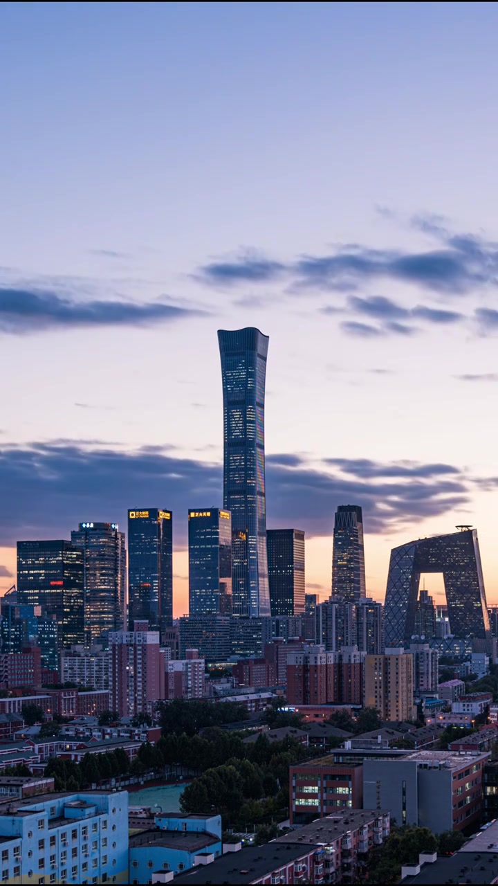 北京城市建筑延时视频素材