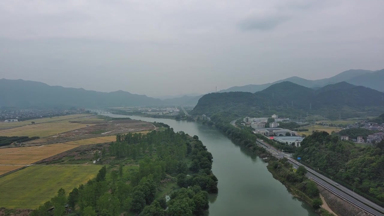 杭州桐庐山水风景视频下载