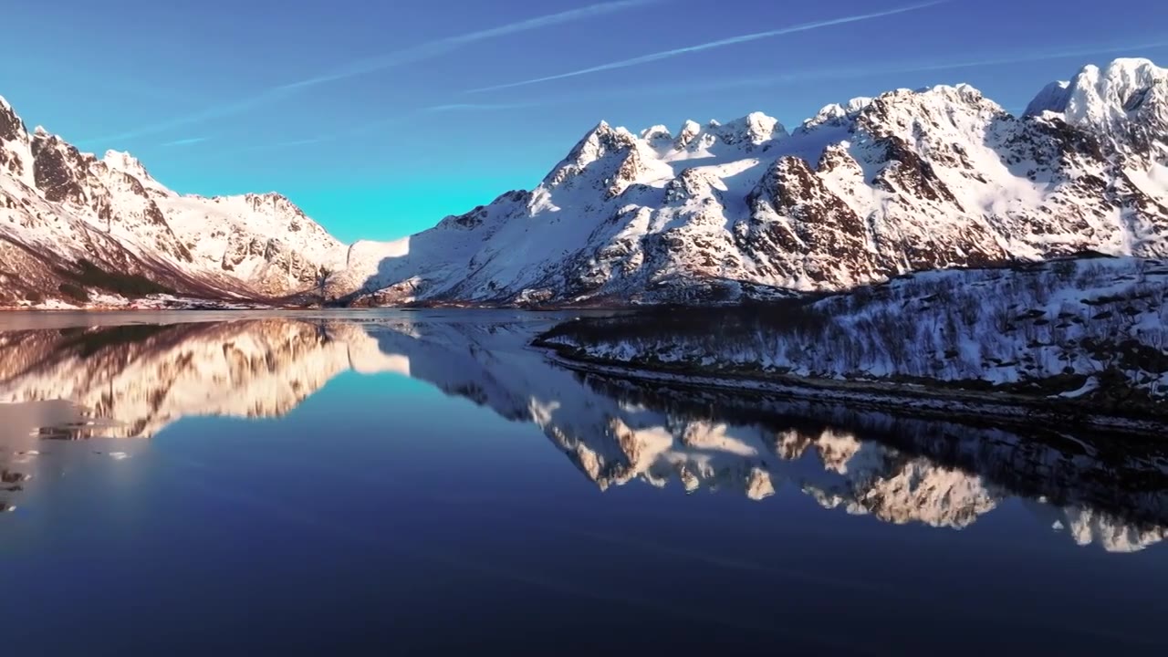 4K航拍挪威斯沃尔韦尔最美景色视频素材