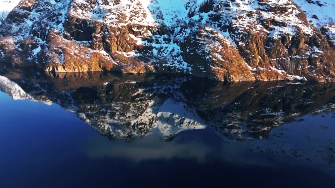 4K航拍挪威斯沃尔韦尔风光无限视频素材